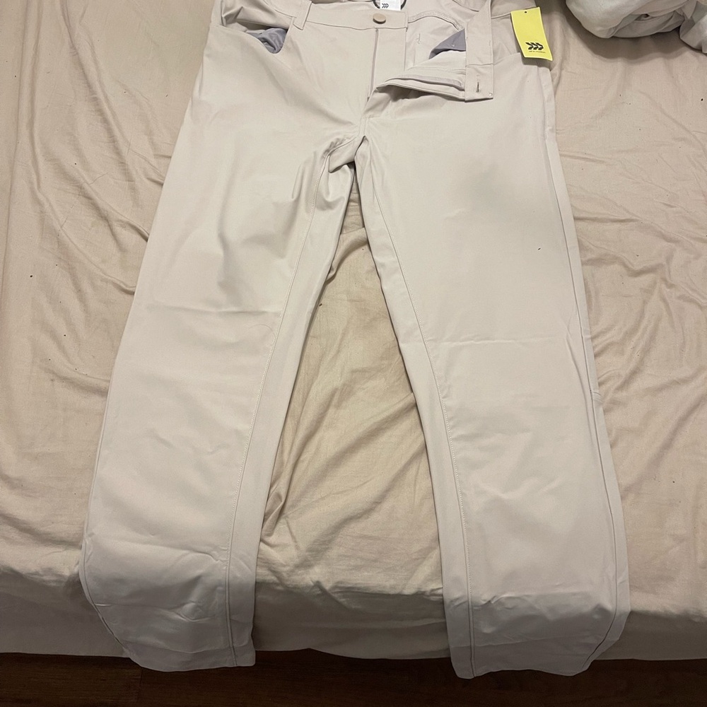 All in Motion Men's Cream Chinos